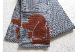 cotton poodle scarf