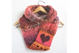 autumn heart scarf