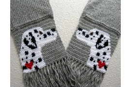 Dalmatian dog scarf