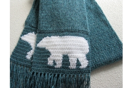 polar bear scarf