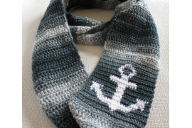 anchor infinity scarf