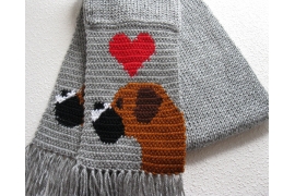 boxer dog scarf