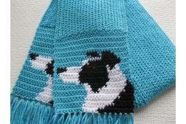 Border collie scarf