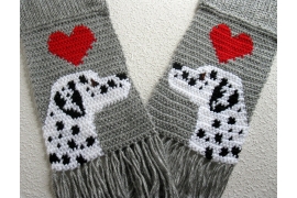Dalmatian dog scarf