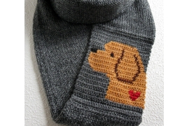 Labradoodle dog scarf