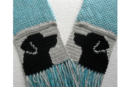 black lab scarf