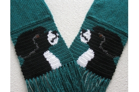 Portuguese water dog scarf