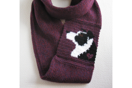 border collie infinity scarf