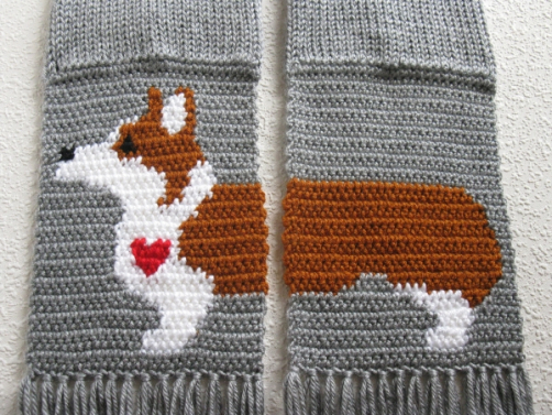 Corgi dog scarf