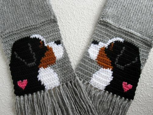 Bernese Mountain dog scarf