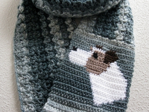 Jack Russell Terrier handmade scarf