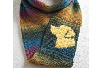 Yellow lab dog circle cowl