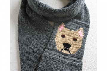 Fawn Pitbull infinity scarf