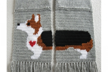 Corgi dog scarf