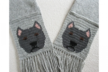 American Staffordshire terrier scarf