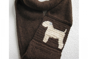 Wheaten Terrier Dog infinity scarf
