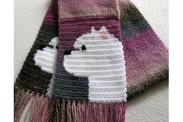 Westie Terrier Scarf. Pet lover gifts with West Highland White dogs