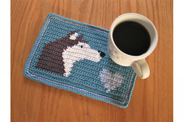 Husky dog with blue eye