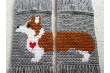 Corgi dog scarf