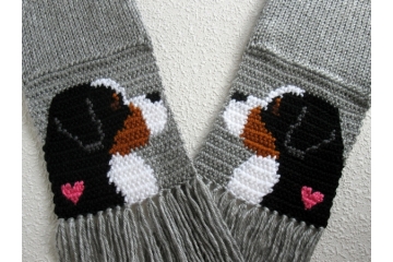 Bernese Mountain dog scarf