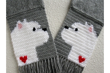 West Highland White scarf