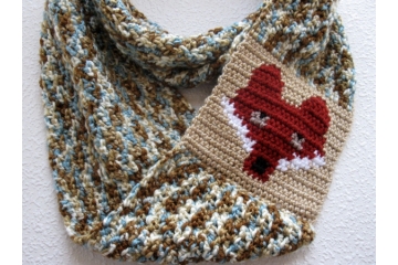 Speckled fox scarf