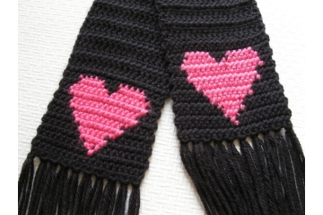Heart scarf