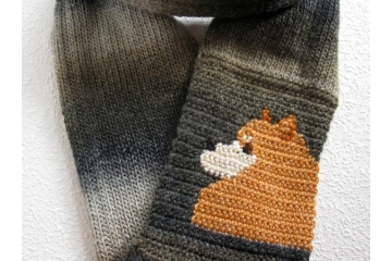 Pomeranian Dog infinity scarf