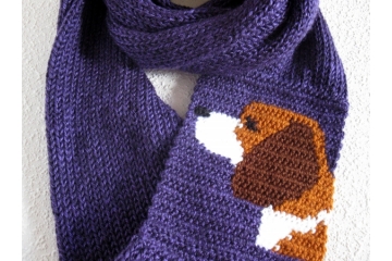 Beagle Dog infinity cowl scarf