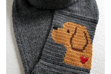 Labradoodle Dog infinity scarf